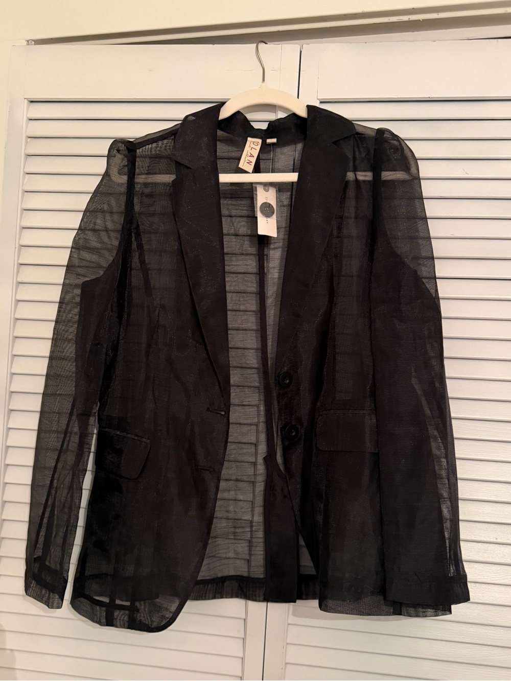 Anthropologie Dolan black sheer blazer - Picture 3 of 5